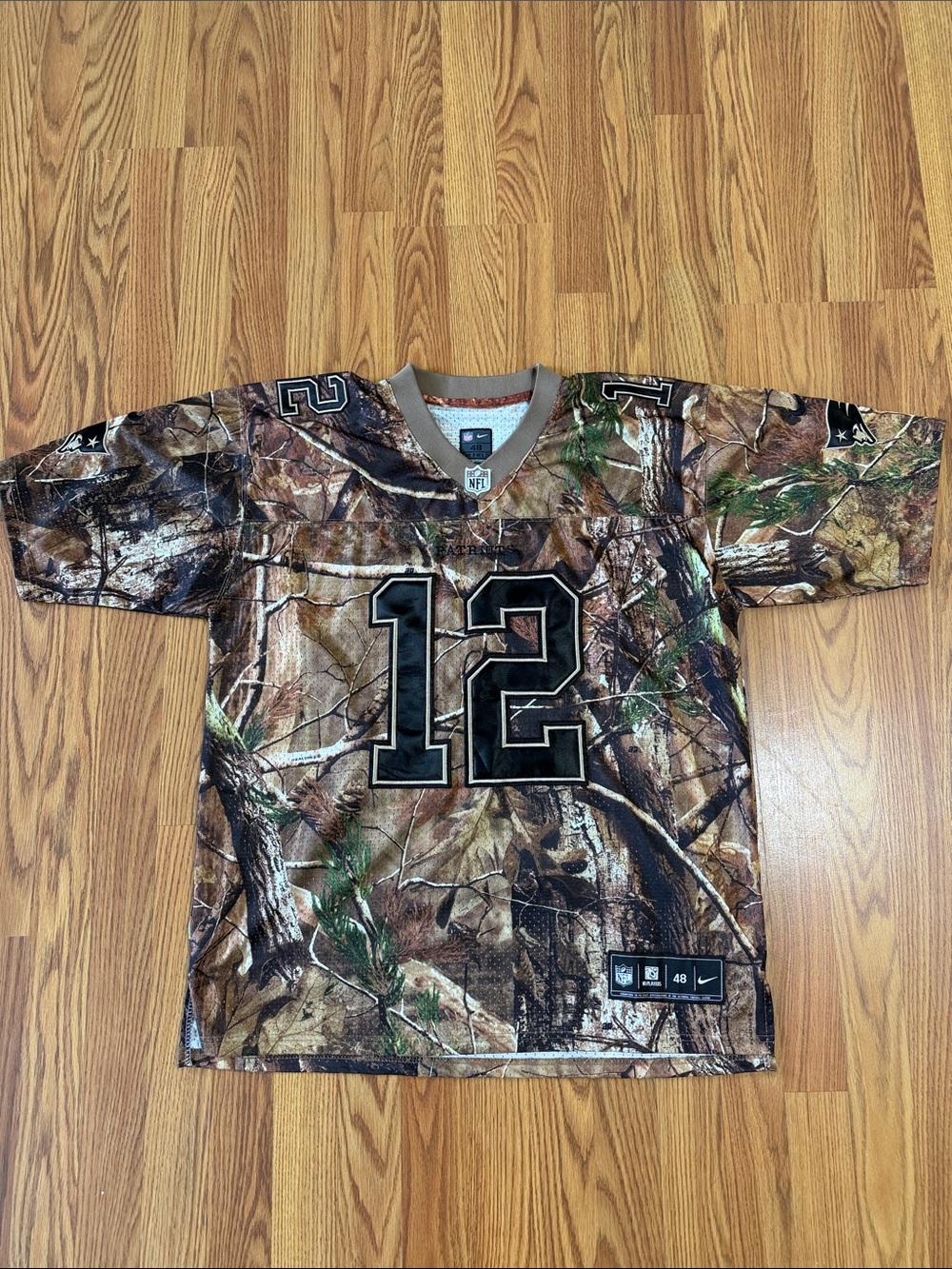 NFL Camo Mens Jersey with Black Number 12